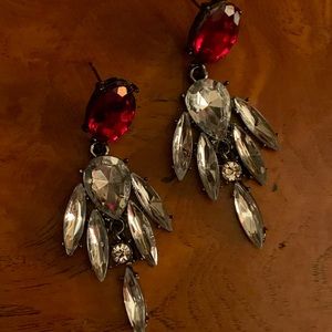 Ruby Red Earrings